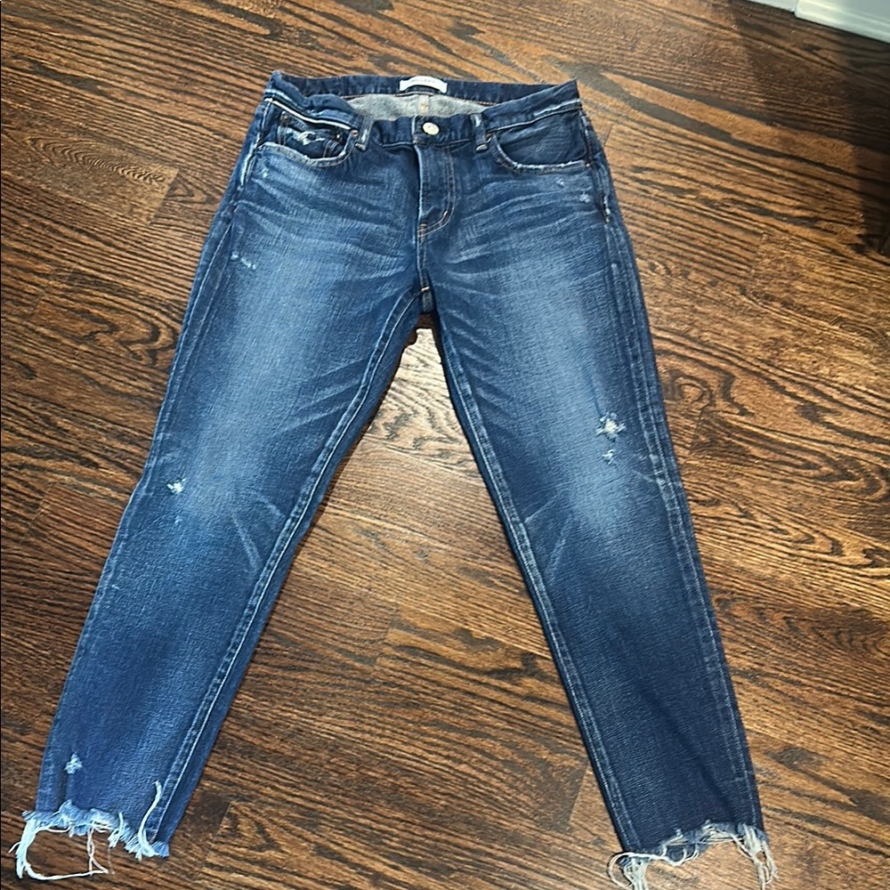 Moussy Vintage Jeans with Distressed Hem, Size 29 (129)